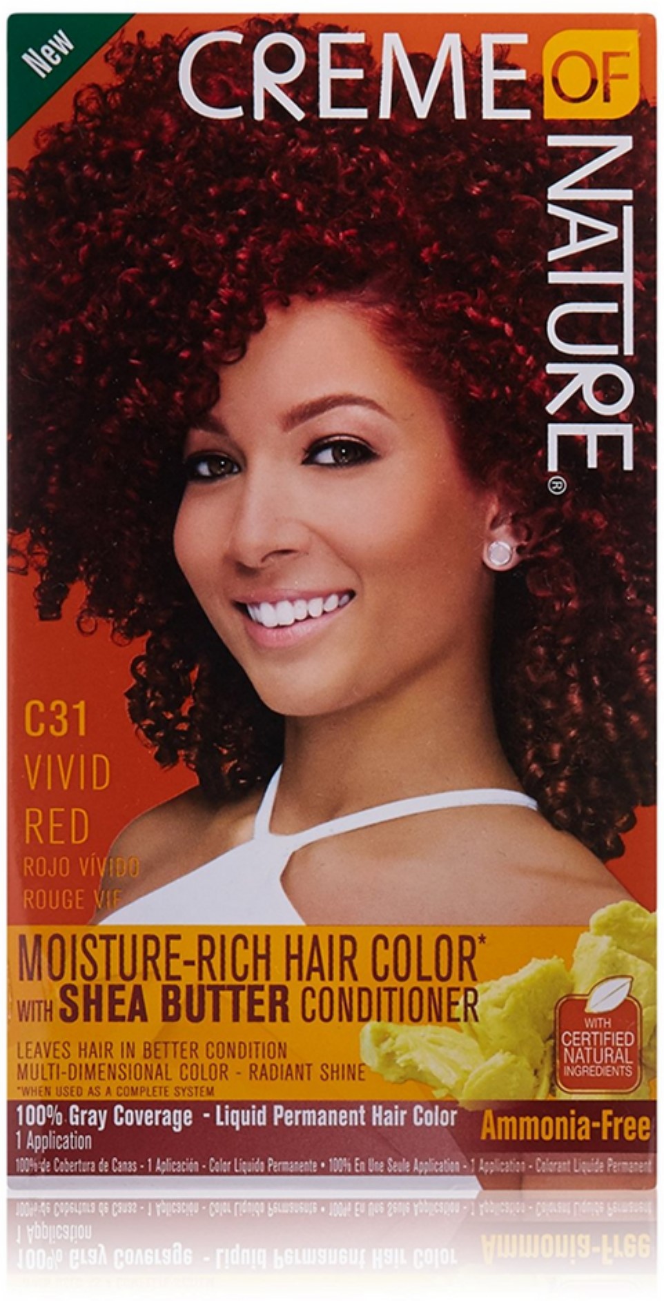 Creme of Nature Moisture Rich Hair Color Kit, Vivid Red 1